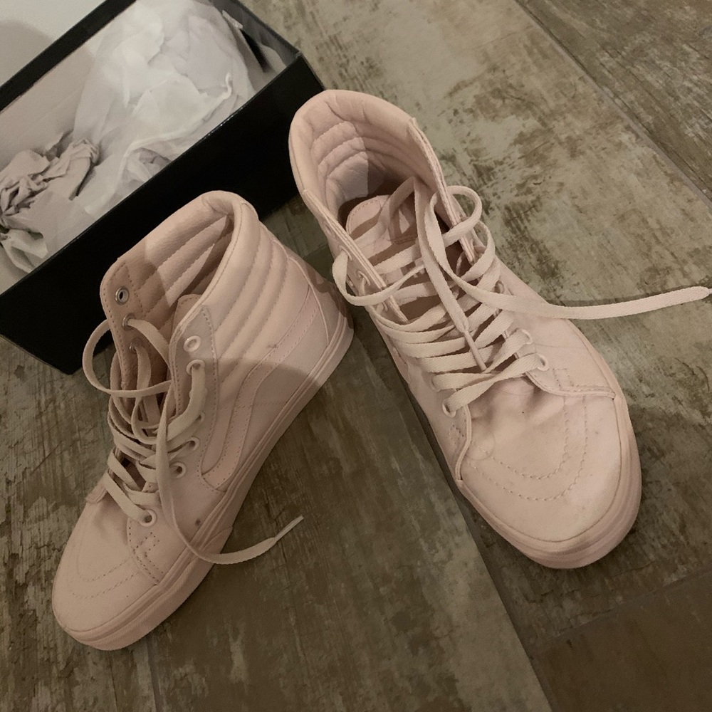pink high top vans